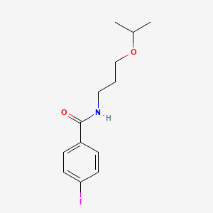 molecular formula C13H18INO2 B5222510 4-iodo-N-(3-isopropoxypropyl)benzamide 