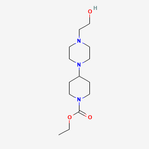 ethyl 4-[4-(2-hydroxyethyl)-1-piperazinyl]-1-piperidinecarboxylate