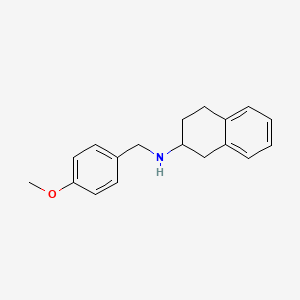 molecular formula C18H21NO B5222529 (4-methoxybenzyl)1,2,3,4-tetrahydro-2-naphthalenylamine 