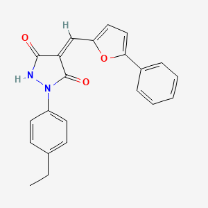 1-(4-ethylphenyl)-4-[(5-phenyl-2-furyl)methylene]-3,5-pyrazolidinedione