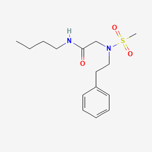 N~1~-butyl-N~2~-(methylsulfonyl)-N~2~-(2-phenylethyl)glycinamide