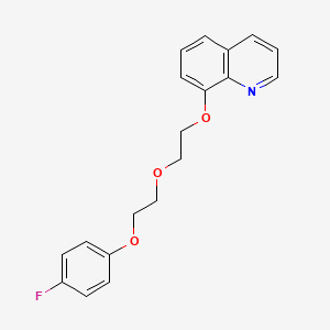 molecular formula C19H18FNO3 B5222605 8-{2-[2-(4-fluorophenoxy)ethoxy]ethoxy}quinoline 