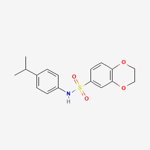 N-(4-isopropylphenyl)-2,3-dihydro-1,4-benzodioxine-6-sulfonamide