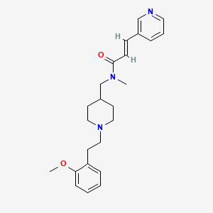 molecular formula C24H31N3O2 B5222728 (2E)-N-({1-[2-(2-methoxyphenyl)ethyl]-4-piperidinyl}methyl)-N-methyl-3-(3-pyridinyl)acrylamide 