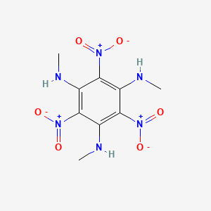 molecular formula C9H12N6O6 B5222742 N,N',N''-trimethyl-2,4,6-trinitro-1,3,5-benzenetriamine 