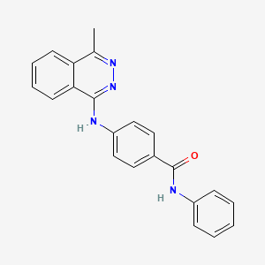 4-[(4-methyl-1-phthalazinyl)amino]-N-phenylbenzamide