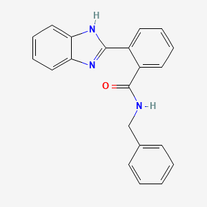 molecular formula C21H17N3O B5222798 2-(1H-benzimidazol-2-yl)-N-benzylbenzamide 