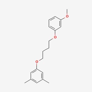 molecular formula C19H24O3 B5222851 1-[4-(3-methoxyphenoxy)butoxy]-3,5-dimethylbenzene 