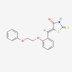 5-[2-(2-phenoxyethoxy)benzylidene]-2-thioxo-1,3-thiazolidin-4-one