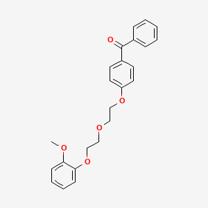 molecular formula C24H24O5 B5222902 (4-{2-[2-(2-methoxyphenoxy)ethoxy]ethoxy}phenyl)(phenyl)methanone 