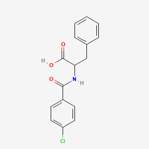 molecular formula C16H14ClNO3 B5222906 N-(4-chlorobenzoyl)phenylalanine 