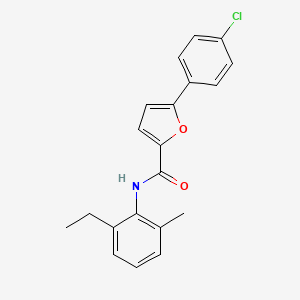 molecular formula C20H18ClNO2 B5222914 5-(4-chlorophenyl)-N-(2-ethyl-6-methylphenyl)-2-furamide 