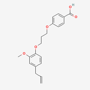 molecular formula C20H22O5 B5222938 4-[3-(4-allyl-2-methoxyphenoxy)propoxy]benzoic acid 