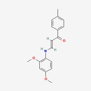 molecular formula C18H19NO3 B5222944 3-[(2,4-dimethoxyphenyl)amino]-1-(4-methylphenyl)-2-propen-1-one 