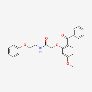 2-(2-benzoyl-5-methoxyphenoxy)-N-(2-phenoxyethyl)acetamide