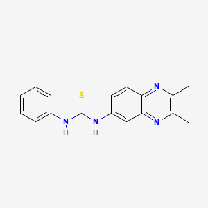 N-(2,3-dimethyl-6-quinoxalinyl)-N'-phenylthiourea