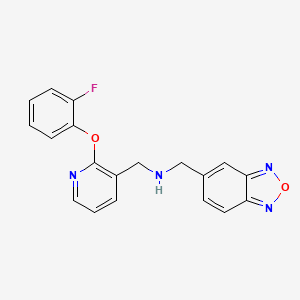 (2,1,3-benzoxadiazol-5-ylmethyl){[2-(2-fluorophenoxy)-3-pyridinyl]methyl}amine