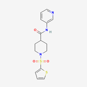 N-3-pyridinyl-1-(2-thienylsulfonyl)-4-piperidinecarboxamide