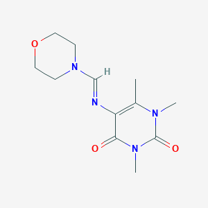 1,3,6-trimethyl-5-[(4-morpholinylmethylene)amino]-2,4(1H,3H)-pyrimidinedione