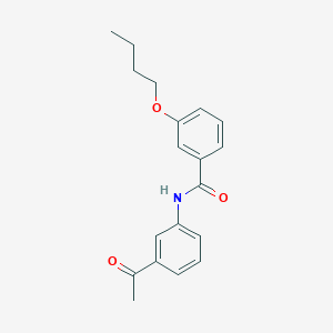 molecular formula C19H21NO3 B5223004 N-(3-acetylphenyl)-3-butoxybenzamide 