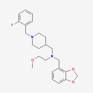 (1,3-benzodioxol-4-ylmethyl){[1-(2-fluorobenzyl)-4-piperidinyl]methyl}(2-methoxyethyl)amine