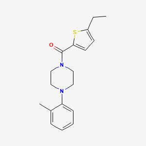 1-[(5-ethyl-2-thienyl)carbonyl]-4-(2-methylphenyl)piperazine