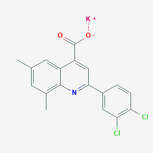 potassium 2-(3,4-dichlorophenyl)-6,8-dimethyl-4-quinolinecarboxylate