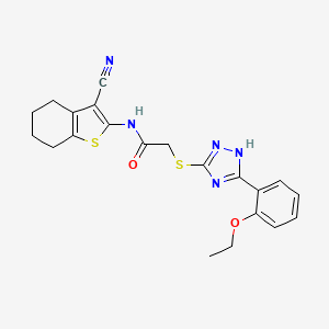 N-(3-cyano-4,5,6,7-tetrahydro-1-benzothien-2-yl)-2-{[5-(2-ethoxyphenyl)-4H-1,2,4-triazol-3-yl]thio}acetamide