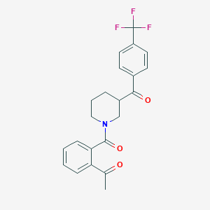 1-[2-({3-[4-(trifluoromethyl)benzoyl]-1-piperidinyl}carbonyl)phenyl]ethanone