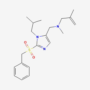 N-{[2-(benzylsulfonyl)-1-isobutyl-1H-imidazol-5-yl]methyl}-N,2-dimethyl-2-propen-1-amine