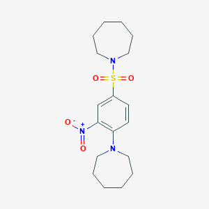 1-{[4-(1-azepanyl)-3-nitrophenyl]sulfonyl}azepane