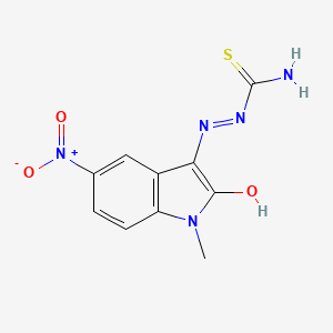 molecular formula C10H9N5O3S B5223115 1-methyl-5-nitro-1H-indole-2,3-dione 3-thiosemicarbazone 