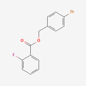 molecular formula C14H10BrFO2 B5223134 4-bromobenzyl 2-fluorobenzoate 