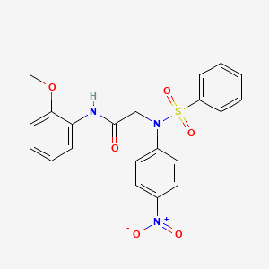 N~1~-(2-ethoxyphenyl)-N~2~-(4-nitrophenyl)-N~2~-(phenylsulfonyl)glycinamide