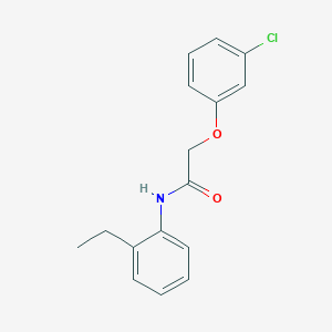 molecular formula C16H16ClNO2 B5223217 2-(3-chlorophenoxy)-N-(2-ethylphenyl)acetamide 