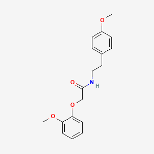 molecular formula C18H21NO4 B5223273 2-(2-methoxyphenoxy)-N-[2-(4-methoxyphenyl)ethyl]acetamide 