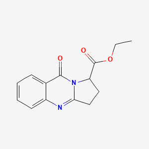 molecular formula C14H14N2O3 B5223308 ethyl 9-oxo-1,2,3,9-tetrahydropyrrolo[2,1-b]quinazoline-1-carboxylate 