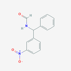 molecular formula C14H12N2O3 B5223317 [(3-nitrophenyl)(phenyl)methyl]formamide 