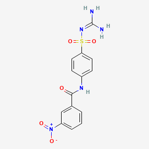 molecular formula C14H13N5O5S B5223397 N-(4-{[(diaminomethylene)amino]sulfonyl}phenyl)-3-nitrobenzamide 