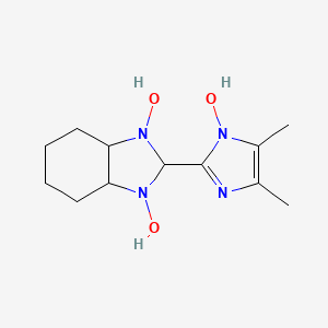 molecular formula C12H20N4O3 B5223405 2-(1-hydroxy-4,5-dimethyl-1H-imidazol-2-yl)hexahydro-1H-benzimidazole-1,3(2H)-diol 