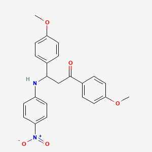 1,3-bis(4-methoxyphenyl)-3-[(4-nitrophenyl)amino]-1-propanone
