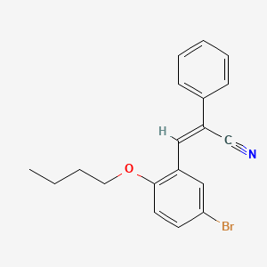 3-(5-bromo-2-butoxyphenyl)-2-phenylacrylonitrile