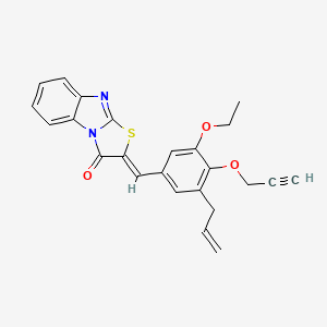 2-[3-allyl-5-ethoxy-4-(2-propyn-1-yloxy)benzylidene][1,3]thiazolo[3,2-a]benzimidazol-3(2H)-one