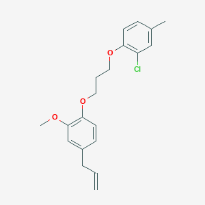 molecular formula C20H23ClO3 B5223543 4-allyl-1-[3-(2-chloro-4-methylphenoxy)propoxy]-2-methoxybenzene 