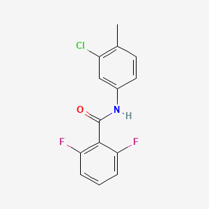 molecular formula C14H10ClF2NO B5223548 N-(3-chloro-4-methylphenyl)-2,6-difluorobenzamide 