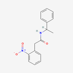molecular formula C16H16N2O3 B5223584 2-(2-nitrophenyl)-N-(1-phenylethyl)acetamide 