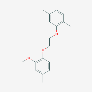 molecular formula C18H22O3 B5223597 1-[2-(2,5-dimethylphenoxy)ethoxy]-2-methoxy-4-methylbenzene 