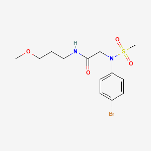 N~2~-(4-bromophenyl)-N~1~-(3-methoxypropyl)-N~2~-(methylsulfonyl)glycinamide