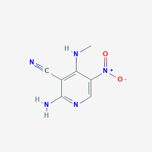 2-amino-4-(methylamino)-5-nitronicotinonitrile
