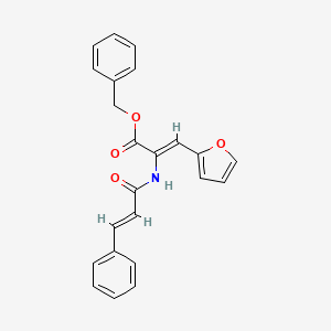 molecular formula C23H19NO4 B5223641 benzyl 2-(cinnamoylamino)-3-(2-furyl)acrylate 